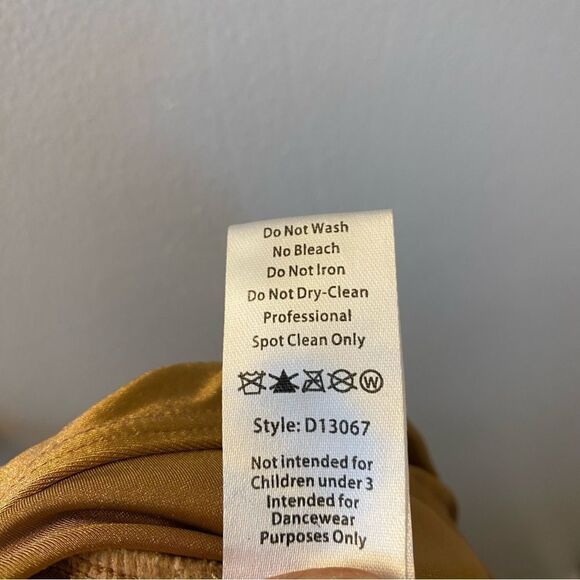 WEISSMAN Balera Elite Dance silky Charmeuse Mock Neck slip Dress D13067 MA adult - Picture 7 of 12